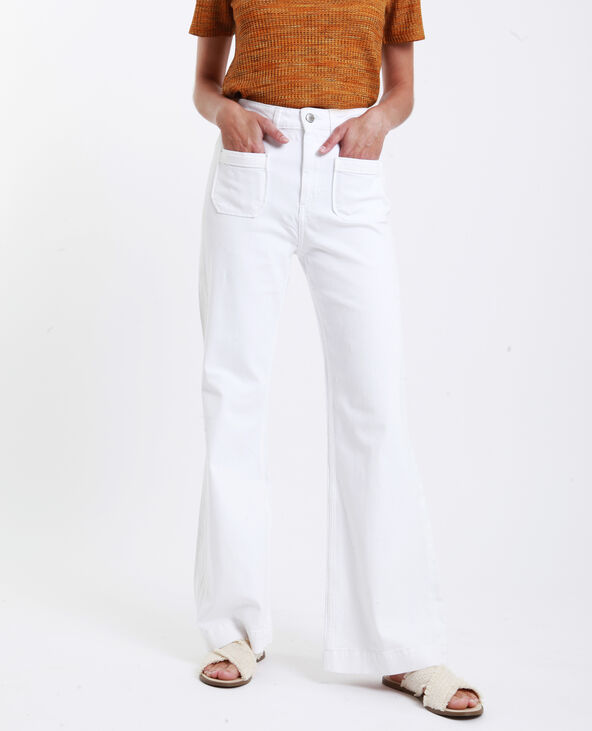 Jean flare blanc top
