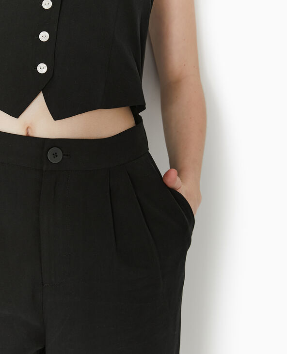 Combinaison effet gilet de barman noir - Pimkie