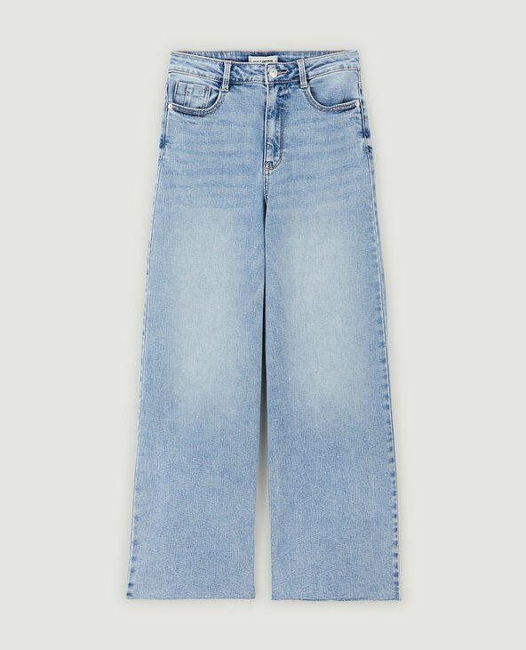 Jean large effet délavé bleu - Pimkie