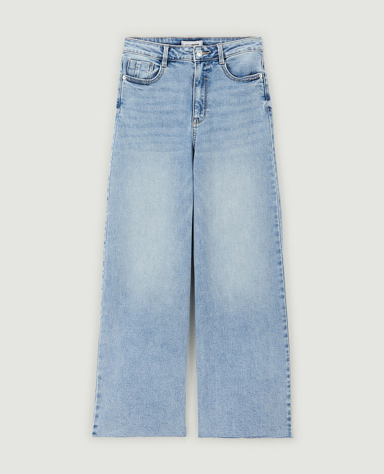 Jean large effet délavé bleu - Pimkie