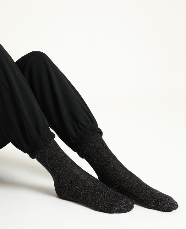 Lot de 2 paires de chaussettes paillettes marron - Pimkie