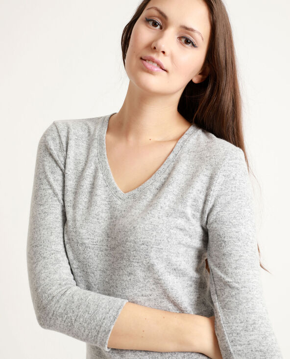 Robe longue gris chiné - Pimkie
