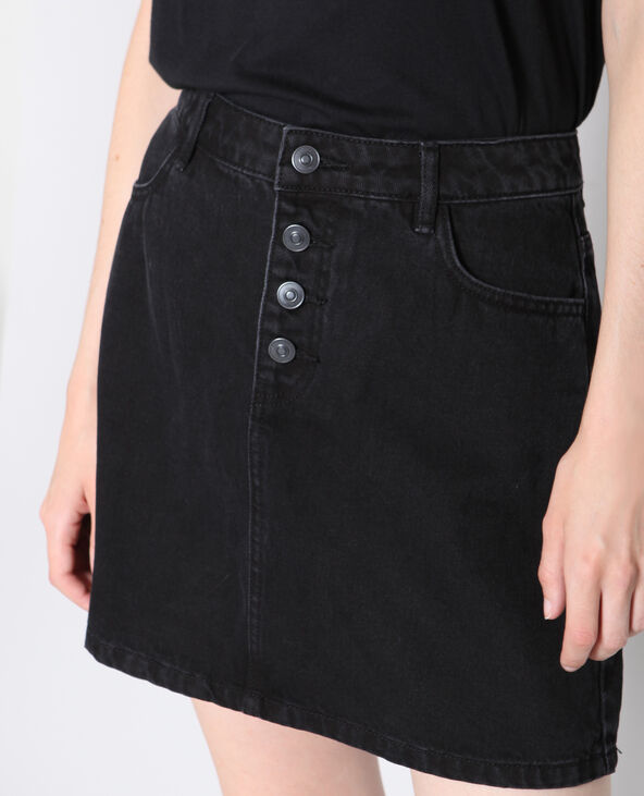 Jupe en jean noir - Pimkie