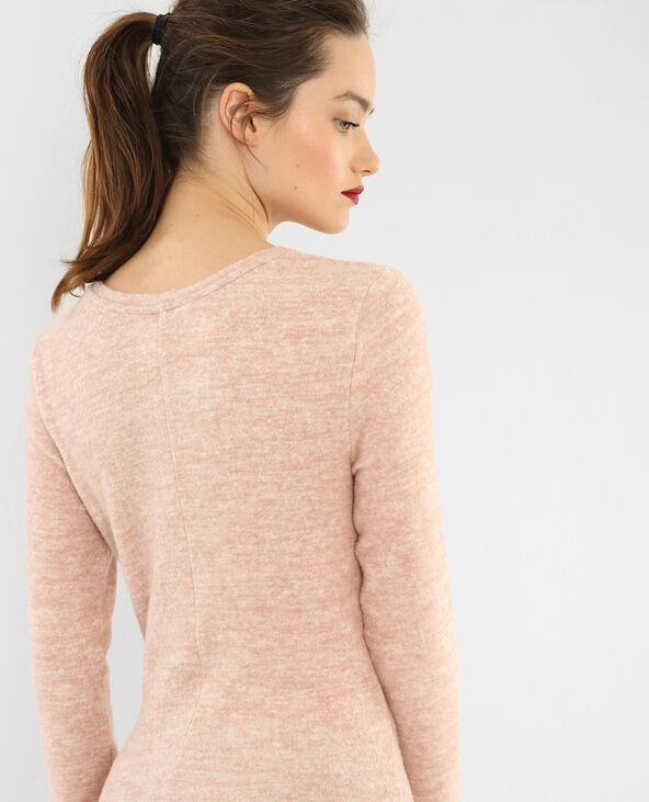 Robe pull longue rose clair - Pimkie