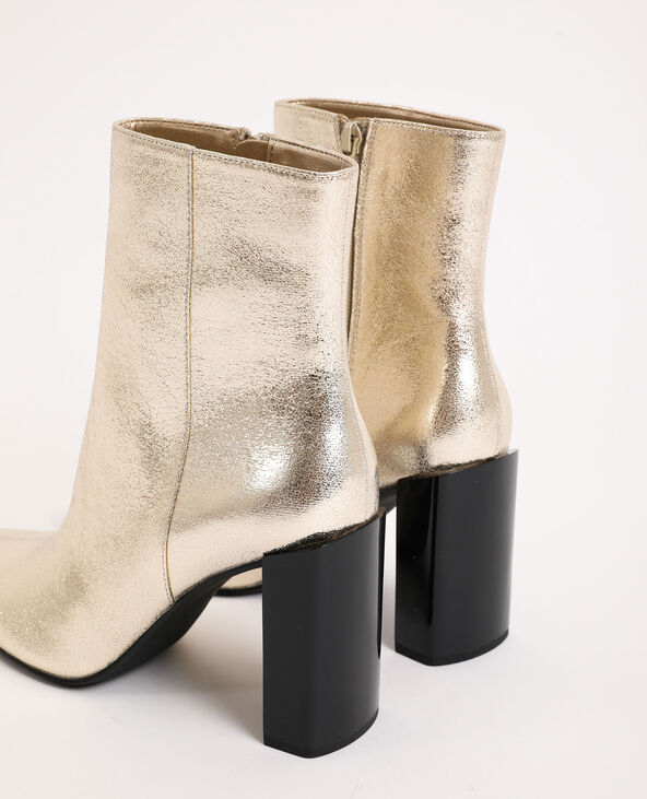 Boots à talons doré - Pimkie