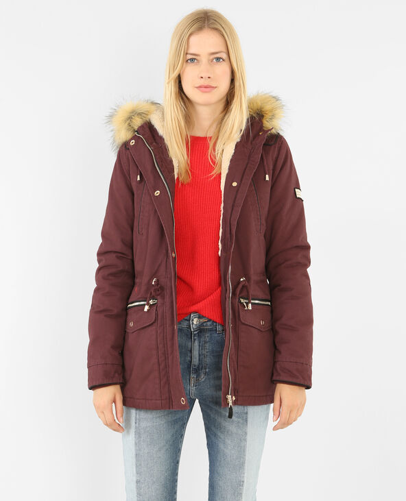 Parka longue a capuche