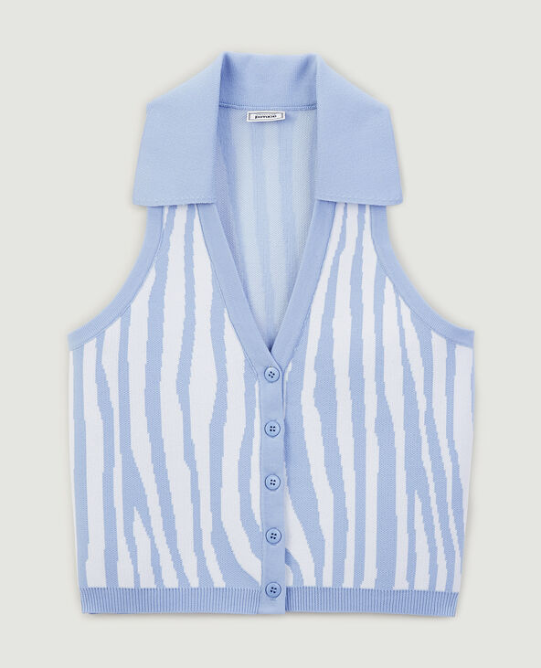 Gilet sans manche bleu - Pimkie