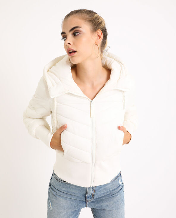 Doudoune à capuche blanc - Pimkie
