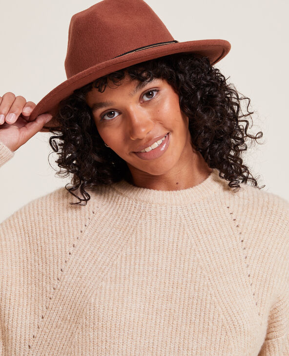 Robe pull en maille beige - Pimkie