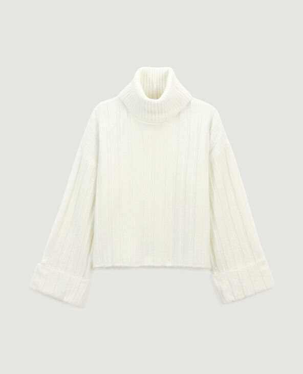 Pull à col roulé blanc - Pimkie
