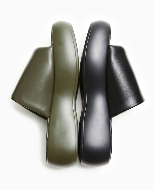 Mules compensées vert kaki - Pimkie