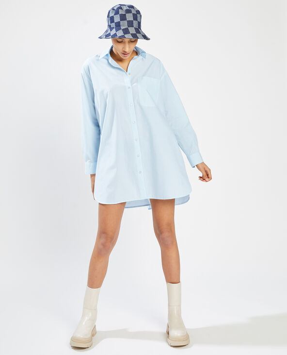 Chemise oversize rayée bleu clair - Pimkie