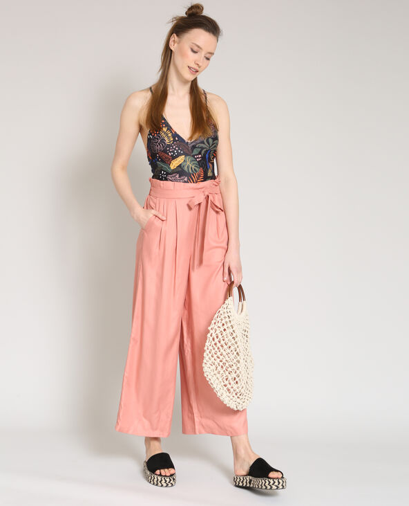 Pantalon large vieux rose - Pimkie
