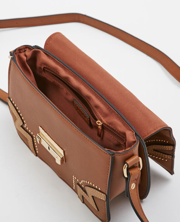 Sac bandoulière style western camel - Pimkie