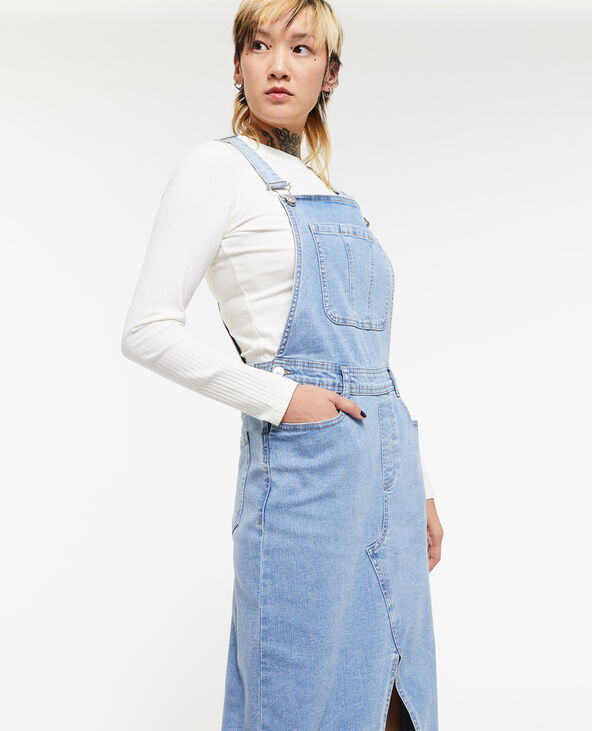 Robe salopette en jean bleu - Pimkie