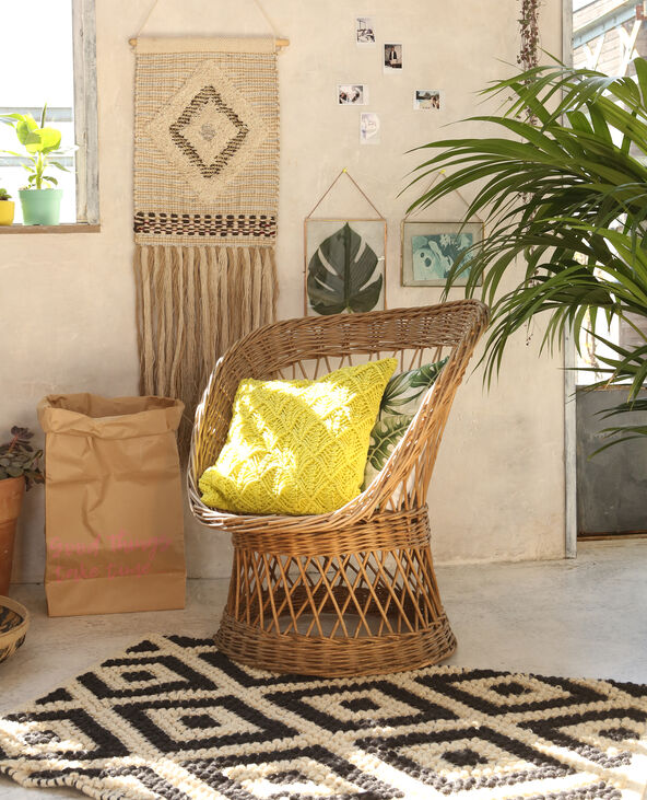 Tapisserie murale tissée avec lurex blanc - Pimkie