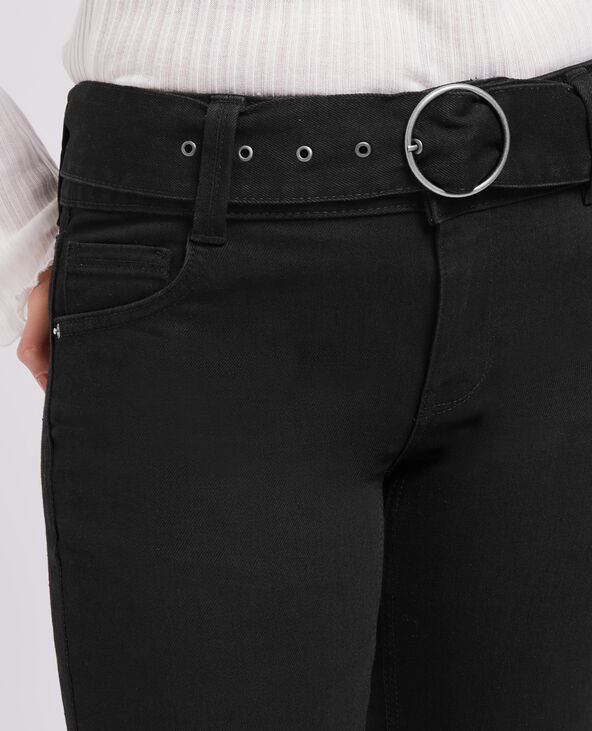 Jean évasé à ceinture noir - Pimkie