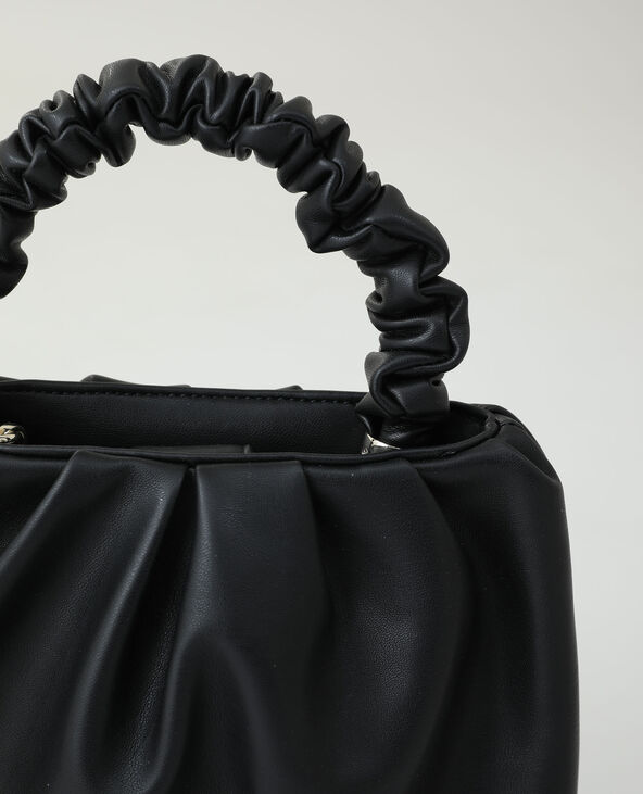 Sac à main souple simili noir - Pimkie