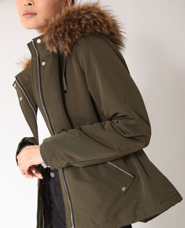 Parka à capuche vert kaki - Pimkie