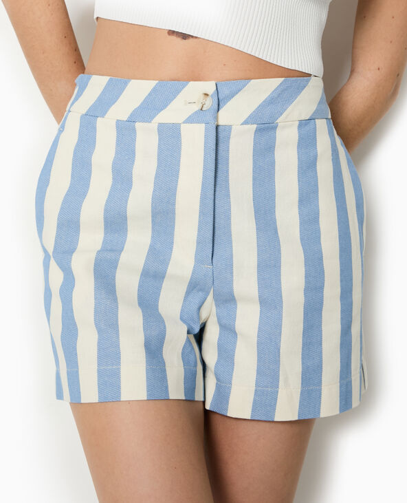 Short city avec larges rayures bleu - Pimkie