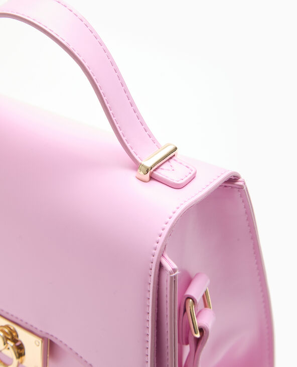 Sac boxy avec poignée et bandoulière Rose poudré - Pimkie