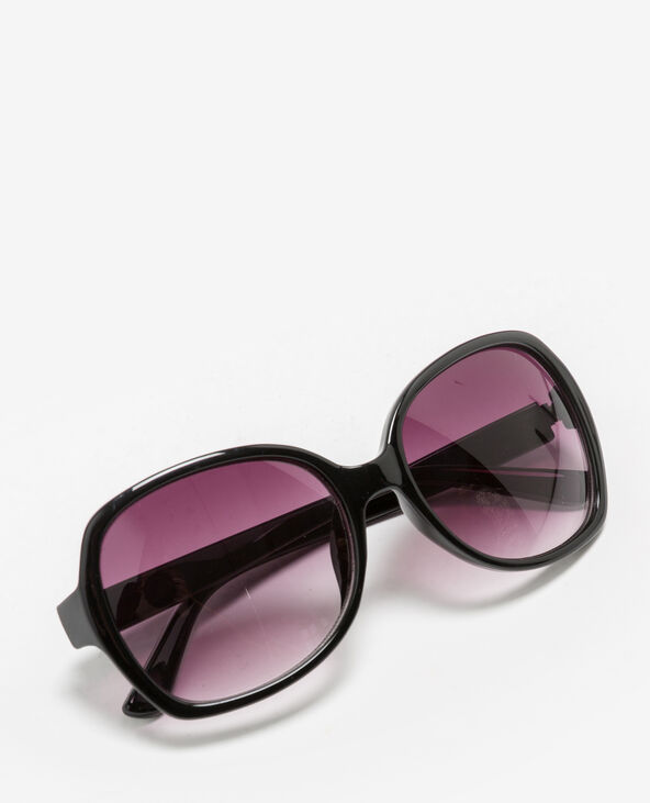 Lunettes de soleil retro noir - Pimkie