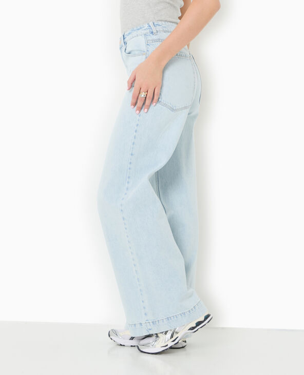 Jean wide taille regular bleu clair - Pimkie