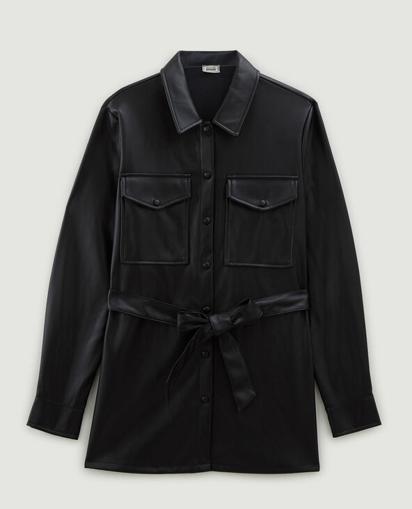 Surchemise femme simili cuir outlet