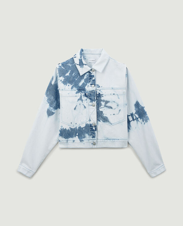 Veste en jean tie and dye outlet
