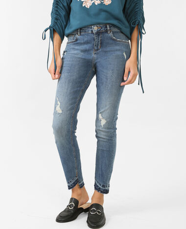 Jean skinny taille moyenne bleu - Pimkie