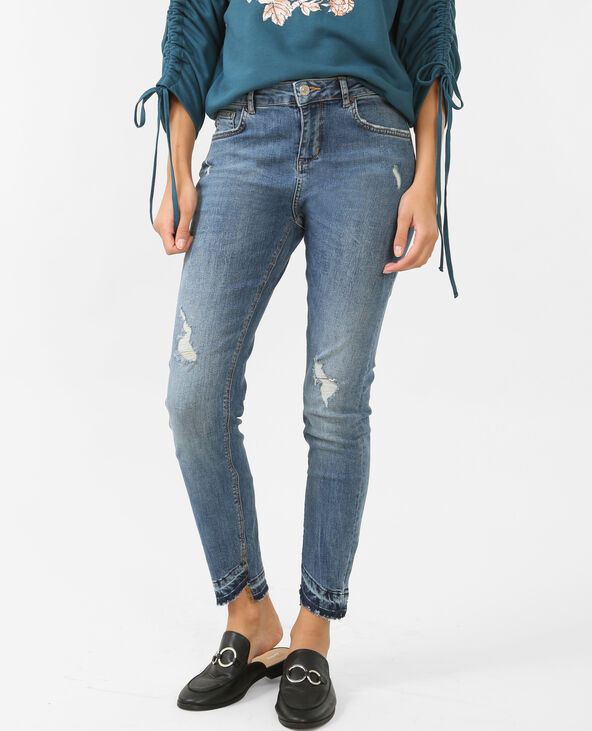 Jean skinny taille moyenne bleu - Pimkie