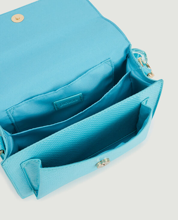 Sac boxy poignée chaînette bleu - Pimkie