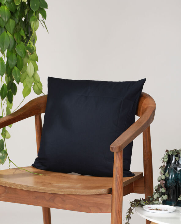 Housse de coussin à message - Collab Lavilletlesnuages bleu foncé - Pimkie
