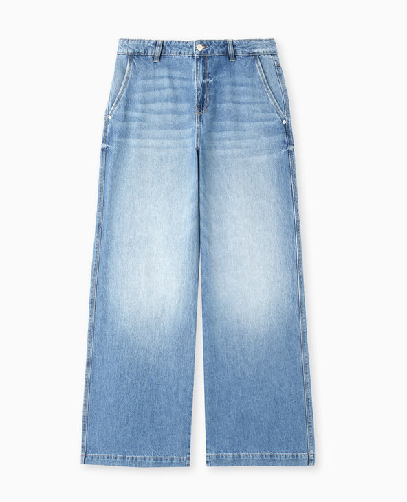Jean baggy taille regular bleu - Pimkie