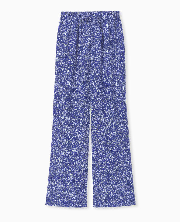 Pantalon large et fluide bleu électrique - Pimkie
