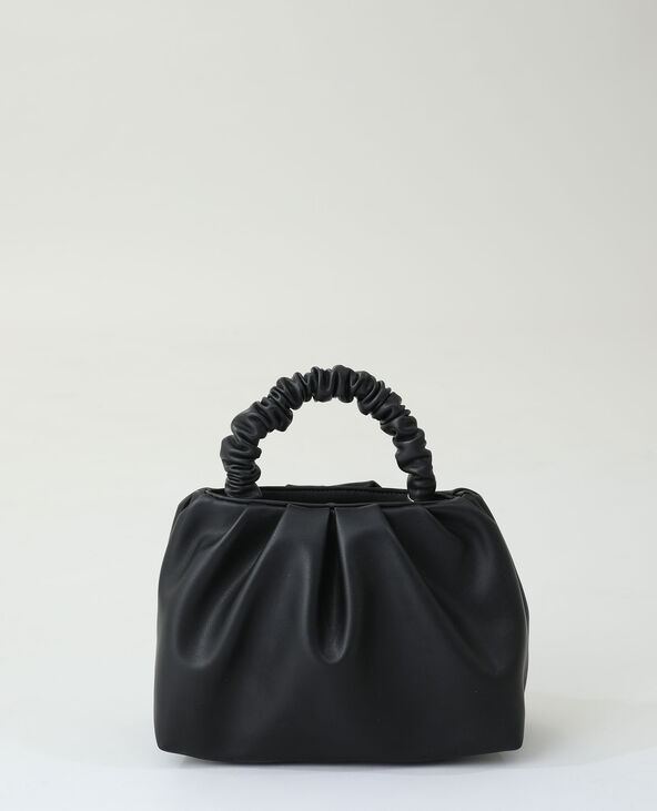 Sac à main souple simili noir - Pimkie