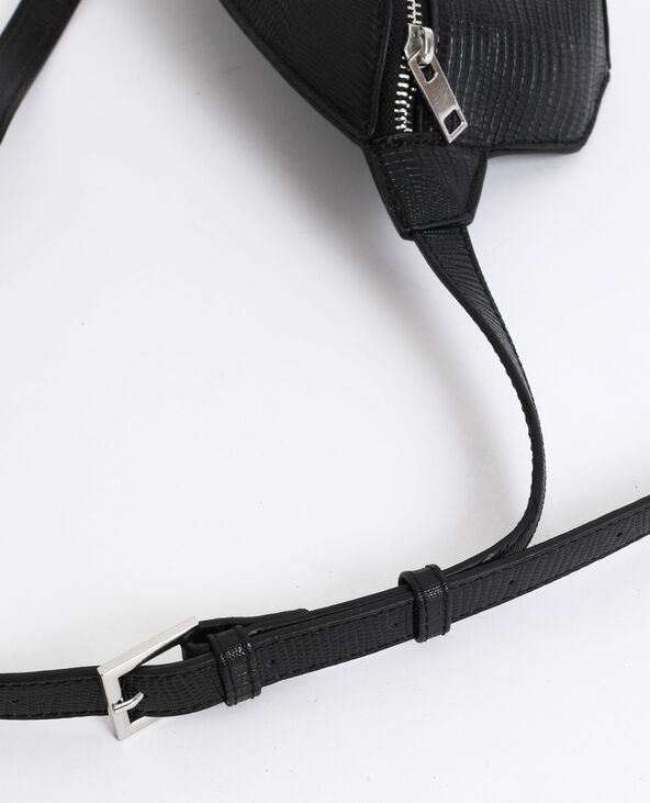 Sac banane en faux cuir noir - Pimkie