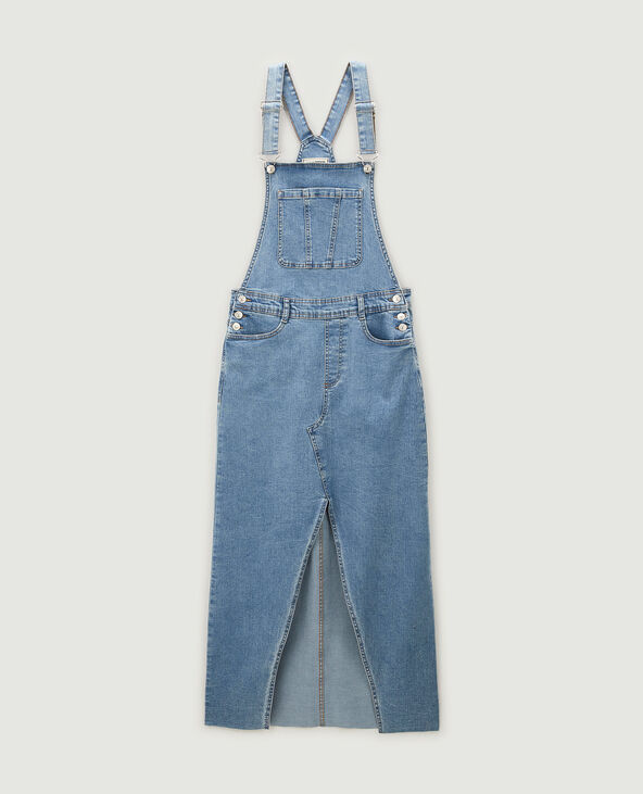 Robe salopette en jean bleu - Pimkie