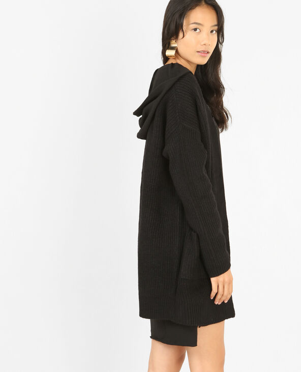 Long gilet à poches noir - Pimkie