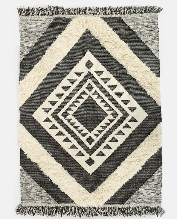 Grand tapis berbère noir - Pimkie