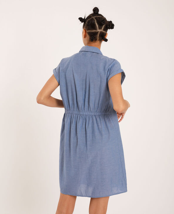 Robe chemise bleu clair - Pimkie