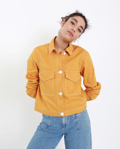 Veste droite jaune - Pimkie