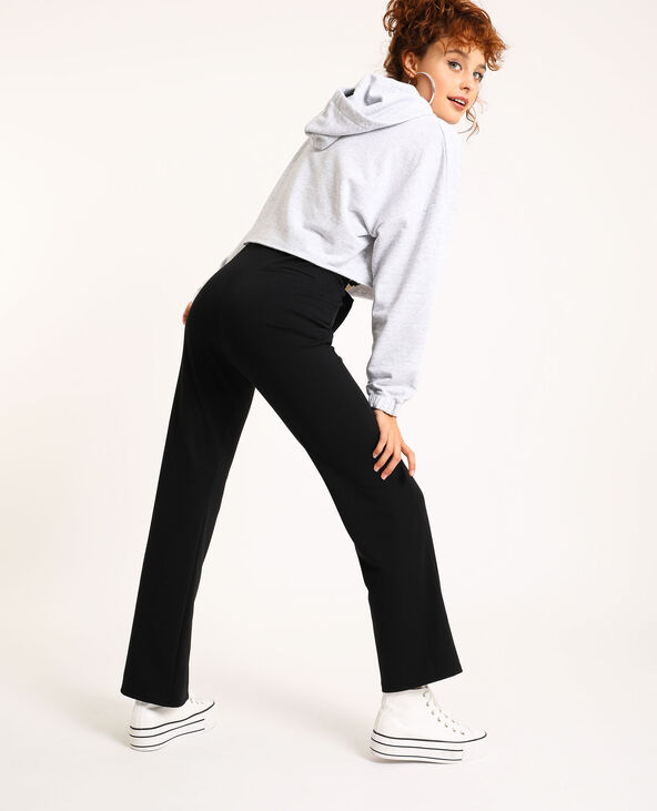 Pantalon noir évasé femme store