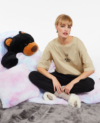 T-shirt oversize Stitch beige - Pimkie