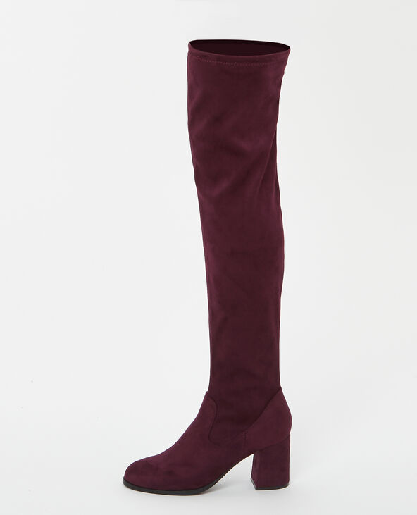 Cuissardes suédine violet - Pimkie