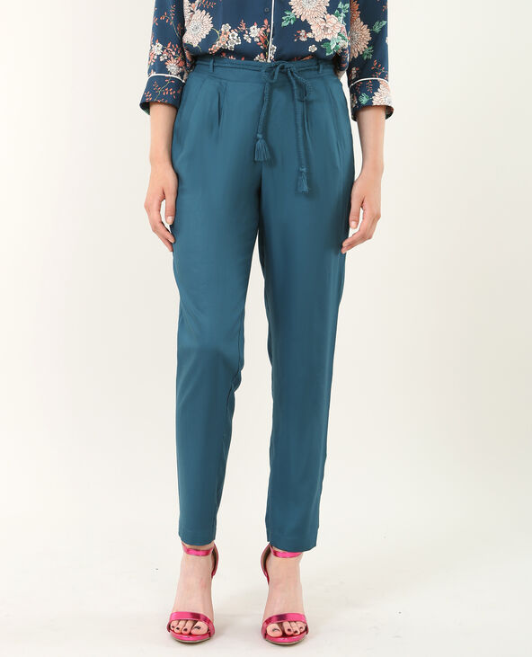 Pantalon fluide bleu foncé - Pimkie
