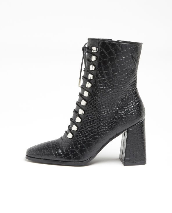 Bottines lacées noir - Pimkie