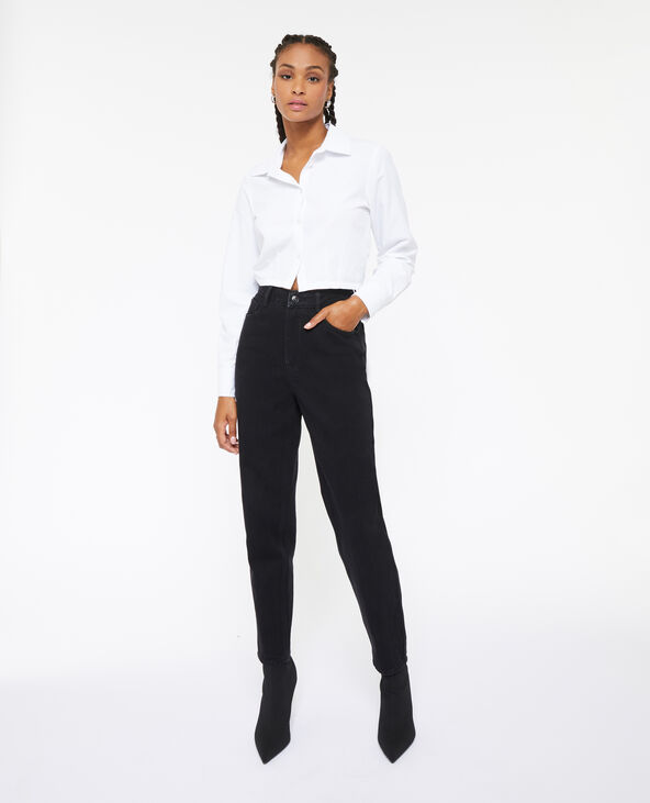 Jean mom taille haute noir - Pimkie