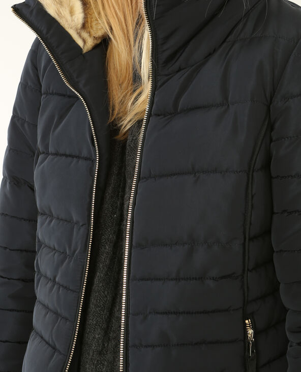 Doudoune col montant noir - Pimkie