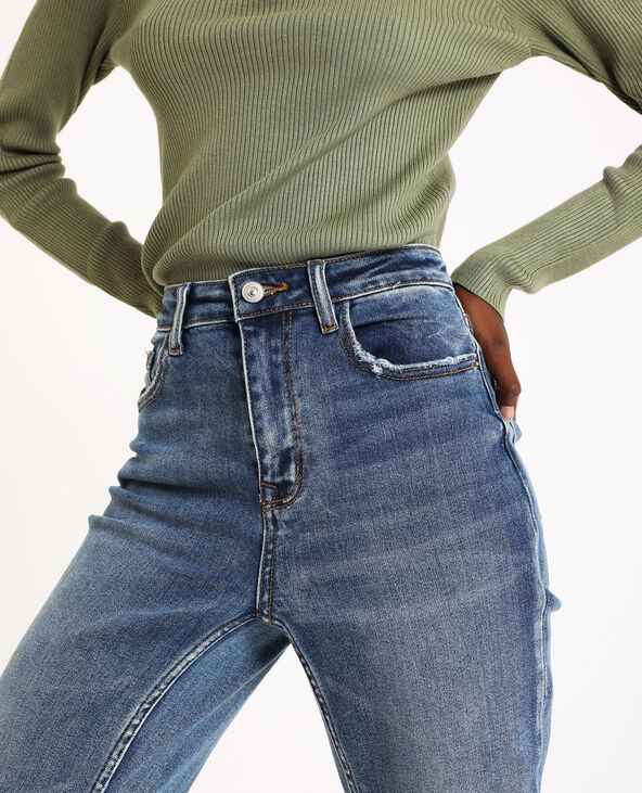 Jean straight high waist bleu - Pimkie